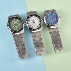 Omega Constellation Series! Quartz skeleton caseback! A favorite watch for men, Omega Constellation Series! Quartz skeleton caseback! A favorite watch for men,