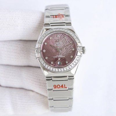 White and gold diamond fifth-generation Omega