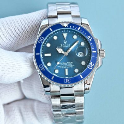 AliExpress Hot Selling Blue Ghost Anti-Mechanical Timekeeping Solid Steel Strap