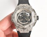Uniform Price: Hublot's new Big Bang Sang Bleu II T-Diamond Tattoo watch, once