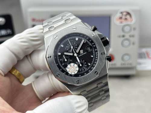 Audemars Piguet Royal Oak 26238 with rubber, leather, and steel straps. Featurin