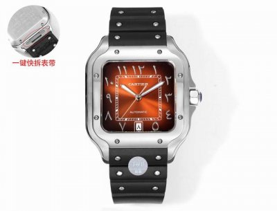 Thb New Cartier Santos Middle East version leather strap Original mold The lates
