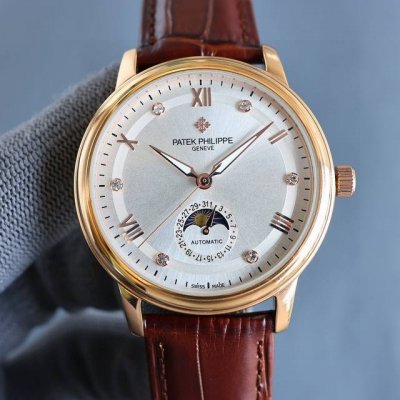 Gold +50 Upgraded Again For 2025, The Patek Philippe Men's Watch. The Moon Phase