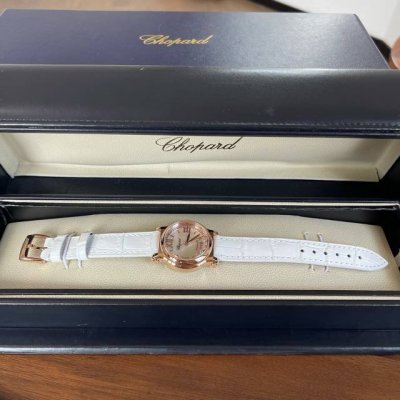 Cool White Moonlight Happy Five Diamonds 30Mm Happy Sport White Mother-of-Pearl