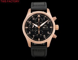 Tws Factory New IWC Bronze Gold Chronograph Spitfire Iw387907, In May of this ye