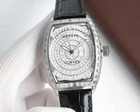 Fm Franck Muller luxury version with full square diamonds new model! 1 Size diam - Click Image to Close