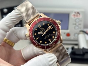 Sj's rubber and steel strap watch, model 1890 DDD, is a new Omega N9, model 007.