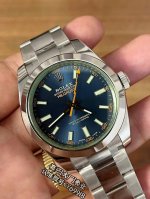 Rolex Lightning Sync with green material glass, custom integrated movement, ori