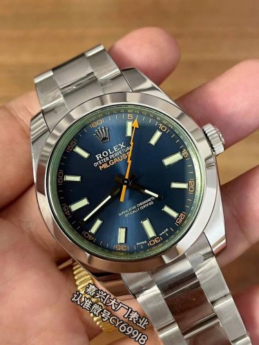 Rolex Lightning Sync with green material glass, custom integrated movement, ori