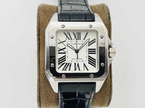 the highest-end, top-tier Cartier Santos 100th Anniversary Edition couple's watc