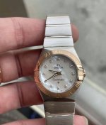 Omega Constellation IV ladies' watch, 27mm large dial, natural mother-of-pearl,