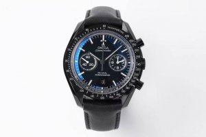 Speedmaster Series Dark Side of the Moon Chronograph Men's Watch features a stab