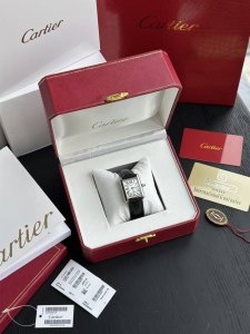 This Tankmust Series Watch Features The Brand's Iconic Square Case, Silver-Plate