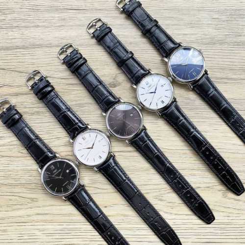 IWC Wave series men's watch, classic three-hand design, noble and elegant, gentl
