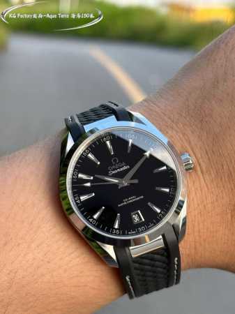 Kg Factory - Omega Seamaster Aqua Terra Observatory 41mm New Black Ceramic Dial - Click Image to Close