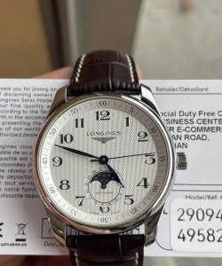 Longines Master Series Four-hand Moon Phase Series Mechanical Automatic Men's Wa
