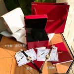 Cartier new model! 18K gold + American alligator leather strap! Cartier's latest