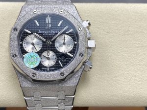 Omf Audemars Piguet Royal Oak Series New Frosted Gold Finish 26240 Chronograph W