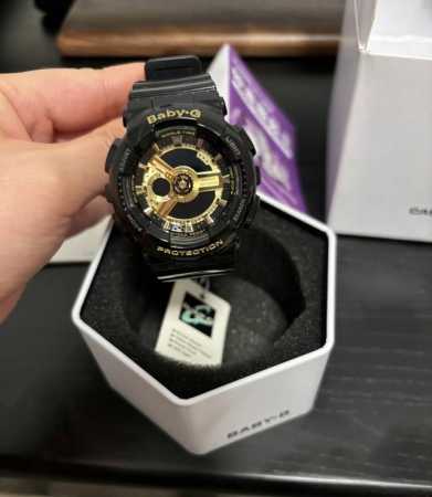 Casio Baby-G Black Gold Ba110 Purchased from Tmall Global Official Store Worn t - Click Image to Close