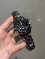 Chanel # J12 Series# 6-Hand OS Quartz Watch Case Diameter: 43mm 34mm Clasp: Trip