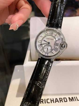 Upgraded Version#Fisheye Glass#Frosted Original Buckle Cartier Ballon Bleu De Ca - Click Image to Close