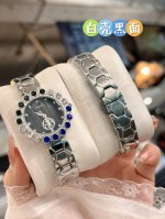 Diamond Ring Chanel Diamond Ring Diamond-Faced Three-Hand Women's New Solid Stee