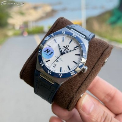 White-Gold Steel Band +200 N1 Factory Crafts The Fifth Generation Of Omega 41Mm