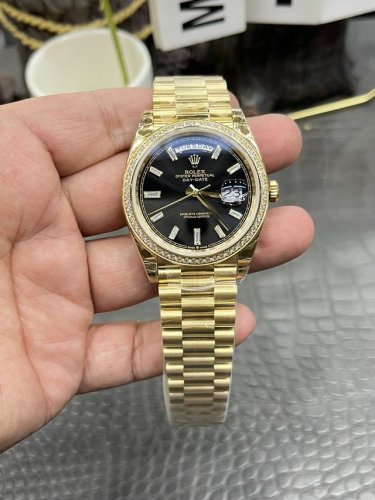 Gs Rolex Sunday Model 40Mm Black Ice Sugar Seagull 3255 Automatic Mechanical Mov