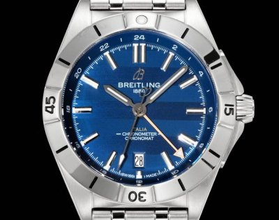 Breitling, mechanical chronograph series A32398101M1A1! Chronomat Automatic Gmt