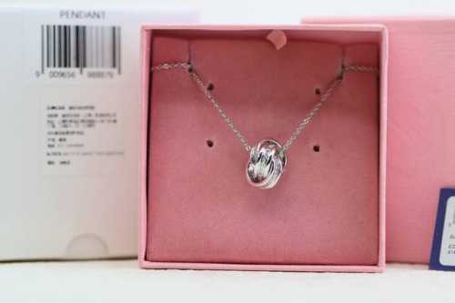 Recommended for Chinese Valentine's Day Swarovski silver three-ring clavicle ne