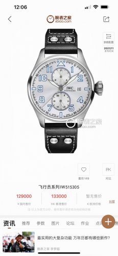 Tw New Arrival Peak Of Aesthetic Design The Brightest Star In The Iwc Family, Th