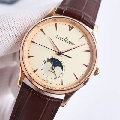 White Gold Wf Jaeger-LeCoultre Jl Moon Phase Master Series Formal Men's Watch Q1