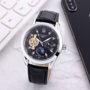 White: , Gold: , All Black: , Brand: Longines, 24-hour window display, simple m