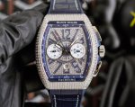 Abf New Version Franck Muller V45 Blue Yacht 7750 Movement 44X54 Mm 1. Case: 100