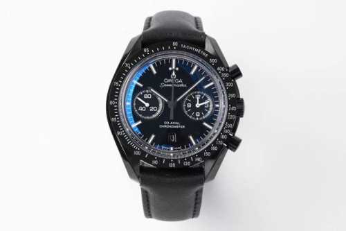 Speedmaster Series Dark Side of the Moon Chronograph Men's Watch features a stab