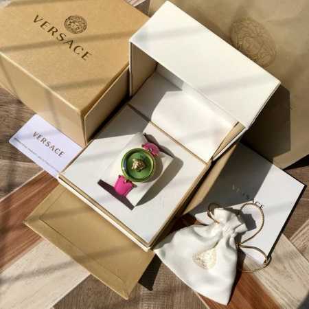 New Color, Sexy Green, Versace Vco Series Mysterious Time Quartz Women's Watch, - Click Image to Close