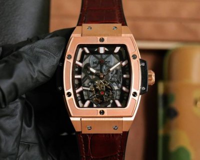 Exclusive First Release: Hublot Boutique Men's Watch Six-Position Flywheel Desig