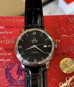 Omega De Ville Series 4 Automatic Stainless Steel Men's Watch, 39.5mm Oversized