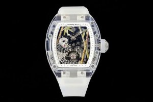 Richard Mille Panda Eating Golden Bamboo Crystal Rm26-01 Tourbillon Watch. The L