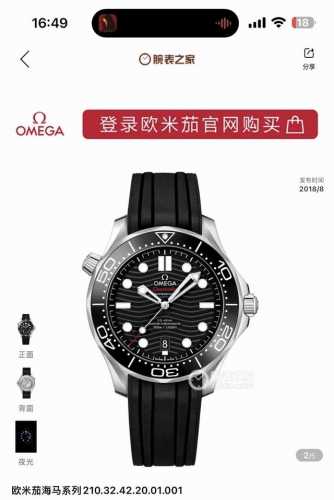 Omega Seamaster Series 210.32.42.20.01 1 Automatic Mechanical Men's Model, Clas