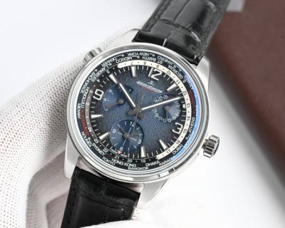 Twa Jaeger-Lecoultre Polaris Geographic Wt Watch With Blue-Black Gradient And Al