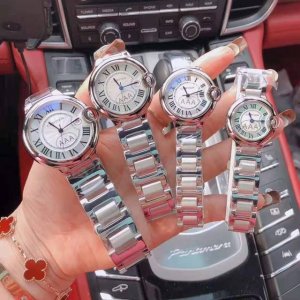Cartieraaa quality Blue Balloon series stainless steel strap quartz movement 42-