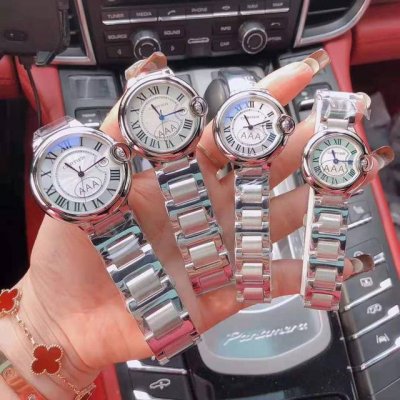 Cartieraaa quality Blue Balloon series stainless steel strap quartz movement 42-