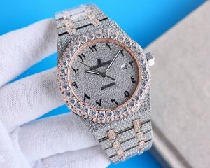 With A Large Diamond-Encrusted Bezel At A Unified Price. Ap Audemars Piguet