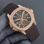 White, Gold Case Patek Philippe Aquanaut 5164A-001 watch features a modern and i