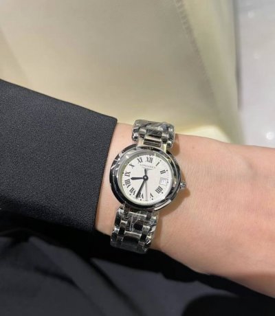 Longines La Vie en Rosette series with Roman numeral dial, available in 26.5mm a