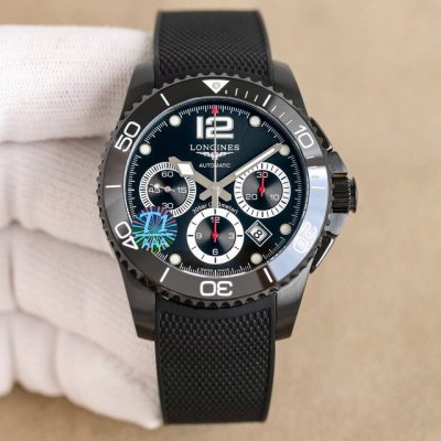 Tw Factory's new weighted Longines Conquest Black Knight Chronograph watch, a gl