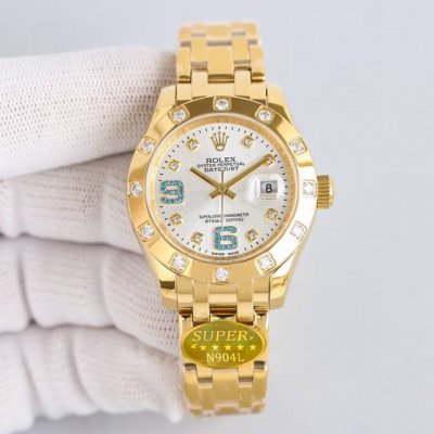 Tw Factory Rolex-34Mm Diamond Dial Pearlmaster Series Rz1 : The Women's Pearl La