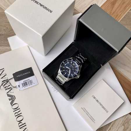 Authentic Armani Men's Mechanical Watch, New Model Ar60059 From The Boutique, Fe - Click Image to Close