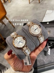 Cartier 33mm Diamond Swiss Fisheye Glass Pin Buckle DDD. A masterpiece of craft